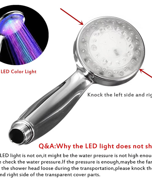 Load image into Gallery viewer, Bathroom 7 Color LED Shower Head with Automatic Changing
