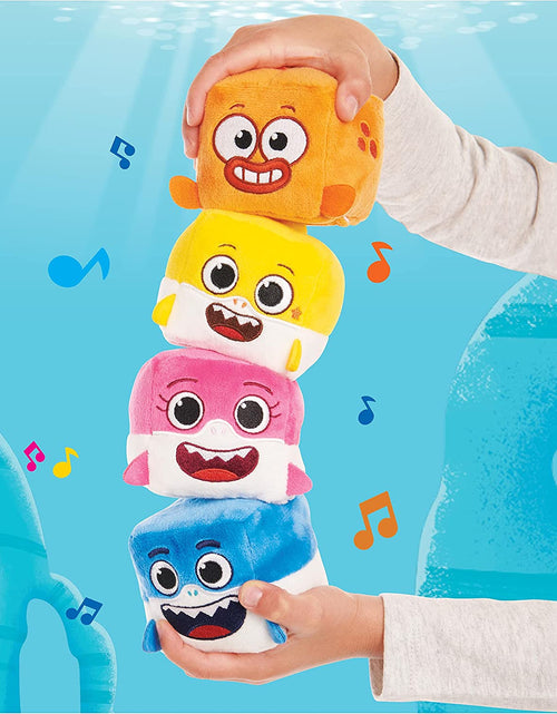 Load image into Gallery viewer, Baby Shark&#39;S Big Show! Song Cube – Goldie Singing Plushie for Kids – Cuddly Soft Musical Toddler Toys
